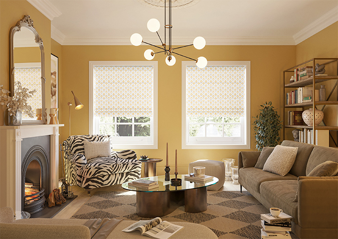 Chatsworth, Saffron - Twist&Fit Roman Blind - Image 8